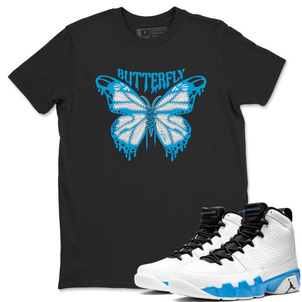 Butterfly Streetwear Shirts To Match Jordans 9s Powder Blue Jezsport.com