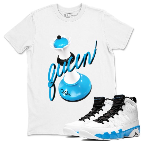 3D Queen Streetwear Shirts To Match Jordans 9s Powder Blue Jezsport.com