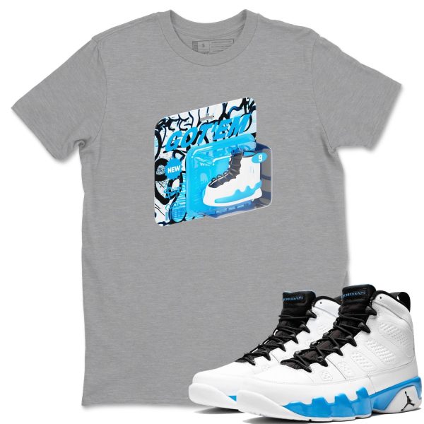 Vintage Toy Packaging Streetwear Shirts To Match Jordans 9s Powder Blue Jezsport.com