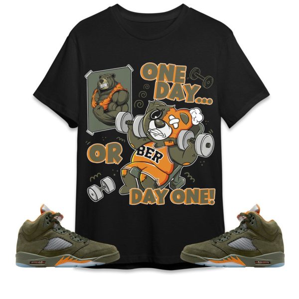 BER Gymmer Unisex Tees Jordan 5 Olive to match Sneaker, Outfit For Work Cute Gymmer match Jordan Jezsport.com