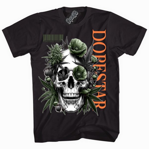 Olive 5s DopeStar Skull Poppies Graphic shirt Jezsport.com