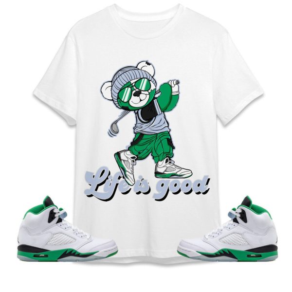 BER Like Golf Unisex Tees Jordan 5 Lucky Green, Outfit For Work Cute Like Golf match Jordan, Funny Golf Sneaker Shirt Jezsport.com