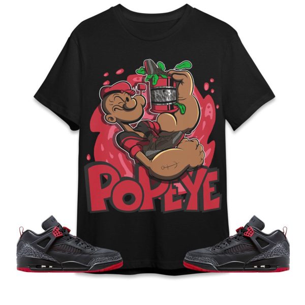 The Sailor Man Sneaker Unisex Tees Jordan Spizike Low Bred to match Sneaker, Outfit back to school graphic tees Jezsport.com