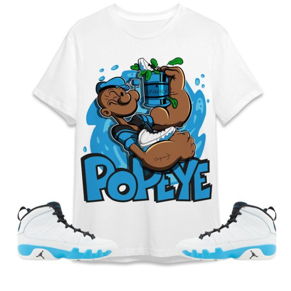 The Sailor Man Sneaker Unisex Tees Jordan 9 Powder Blue to match Sneaker, Outfit back to school graphic tees Jezsport.com