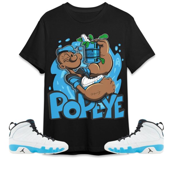 The Sailor Man Sneaker Unisex Tees Jordan 9 Powder Blue to match Sneaker, Outfit back to school graphic tees Jezsport.com