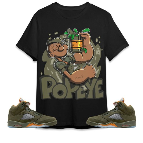 The Sailor Man Sneaker Unisex Tees Jordan 5 Olive to match Sneaker, Outfit back to school graphic tees Jezsport.com