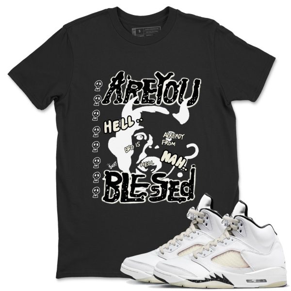 Are You Blessed Streetwear Brand Shirts To Match Jordans 5s Sail Jezsport.com