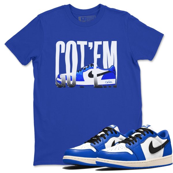 Wiggling Gotem Streetwear Brand Shirts To Match Jordans 1s Game Royal Jezsport.com