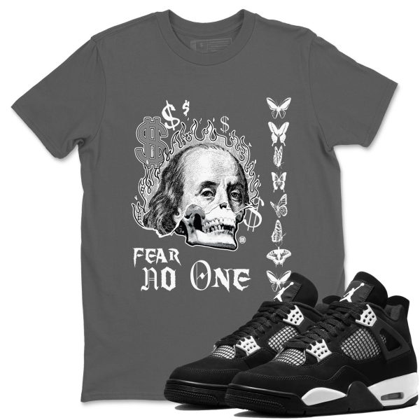 Fear No One Streetwear Brand Shirts To Match Jordans 4s White Thunder Jezsport.com