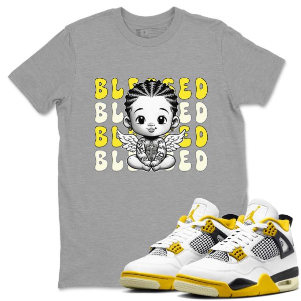 Blessed Streetwear Brand Shirts To Match Jordans 4s Vivid Sulfur Jezsport.com