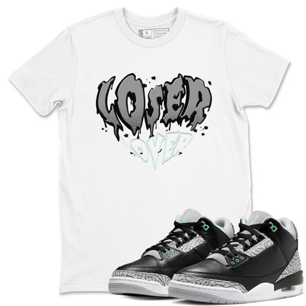 Melting Loser Lover Streetwear Brand Shirts To Match Jordans 3s Green Glow Jezsport.com