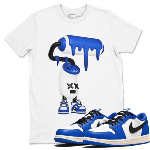 3D Paint Roller Streetwear Brand Shirts To Match Jordans 1s Game Royal Jezsport.com