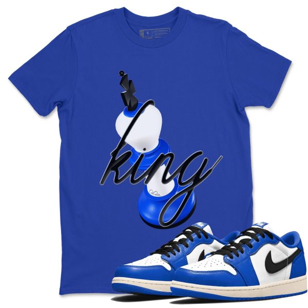 3D King Streetwear Brand Shirts To Match Jordans 1s Game Royal Jezsport.com