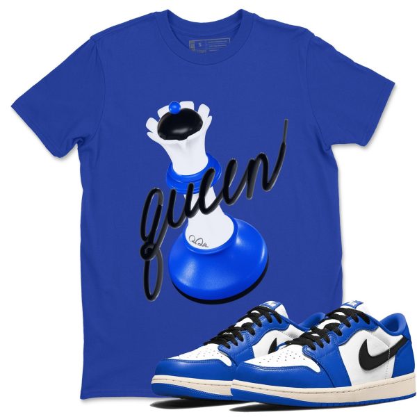 3D Queen Streetwear Brand Shirts To Match Jordans 1s Game Royal Jezsport.com