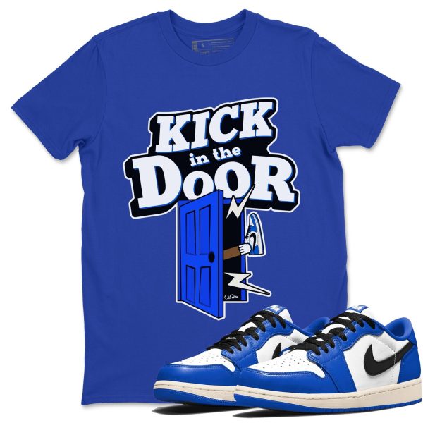 Kick In The Door Streetwear Brand Shirts To Match Jordans 1s Game Royal Jezsport.com