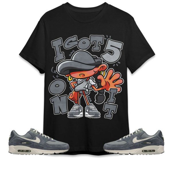 Got Five Unisex Tees Air Max 90 Iron Grey streetwear cartoon 90s Tees, Outfit back to school,sneaker match Tees Jezsport.com