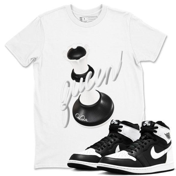 3D Queen Unisex Crew Neck Sneaker Matching Tee Shirt To Match 1s Black White Jezsport.com