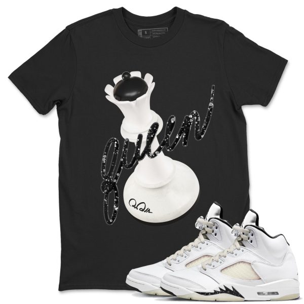 3D Queen Unisex Crew Neck Sneaker Matching Tee Shirt To Match 5s Sail Jezsport.com