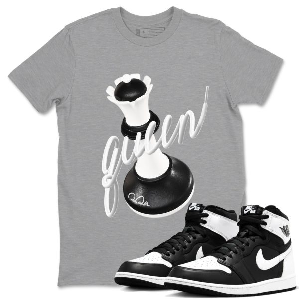 3D Queen Unisex Crew Neck Sneaker Matching Tee Shirt To Match 1s Black White Jezsport.com