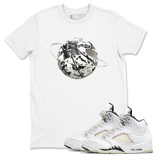 Camo Basketball Planet Unisex Crew Neck Sneaker Matching Tee Shirt To Match 5s Sail Jezsport.com