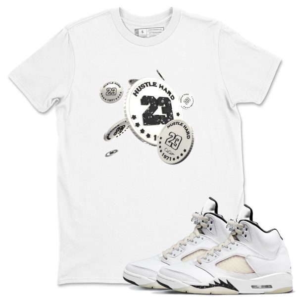 Coin Drop Unisex Crew Neck Sneaker Matching Tee Shirt To Match 5s Sail Jezsport.com