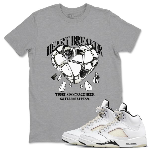 Heart Breaker Unisex Crew Neck Sneaker Matching Tee Shirt To Match 5s Sail Jezsport.com