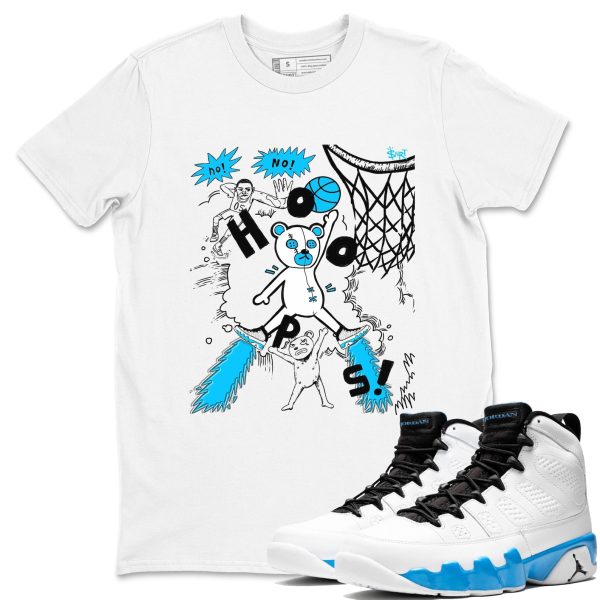 Stop The Bear Unisex Crew Neck Sneaker Matching Tee Shirt To Match 9s Powder Blue Jezsport.com