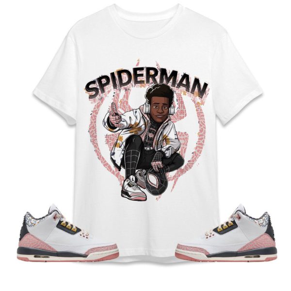 Spiderman Miles Unisex Tees AJ 3 Red Stardust streetwear cartoon 90s, Outfit back to school, Sneaker match Tees Jezsport.com