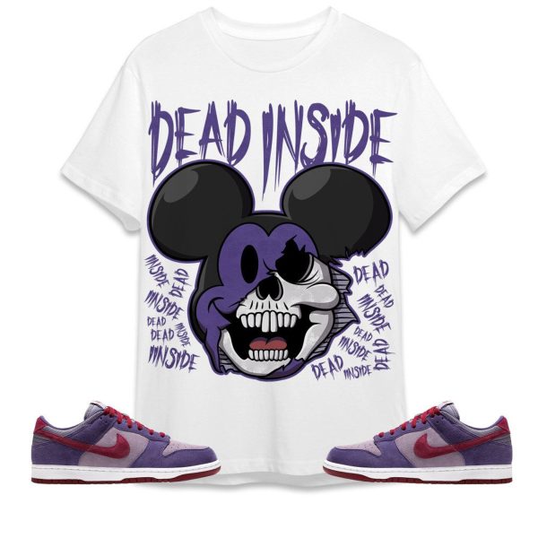 Mickey Horror Unisex Tees Dunk Low Plum to match Sneaker, streetwear cartoon 90s Tees Outfit back to school graphic Tees Jezsport.com