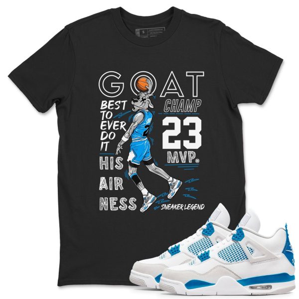 MVP Goat Unisex Crew Neck T-Shirt - Streetwear Brand Shirt To Match 4s Industrial Blue Jezsport.com