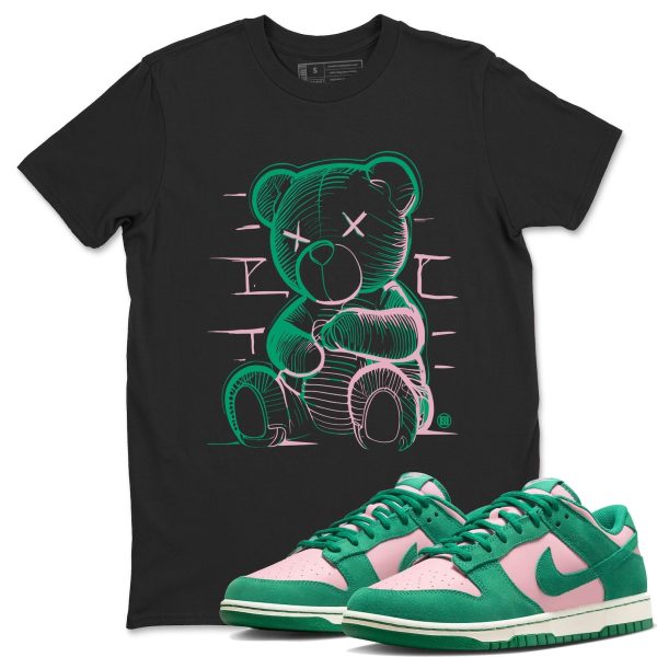 Neon Bear Unisex Crew Neck T-Shirt - Streetwear Brand Shirt To Match Dunks Medium Soft Pink Malachite Jezsport.com