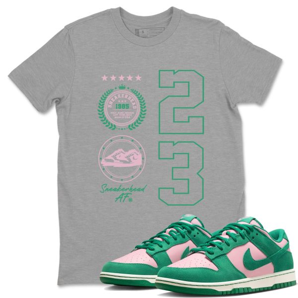 Sneaker Emblem Unisex Crew Neck T-Shirt - Streetwear Brand Shirt To Match Dunks Medium Soft Pink Malachite Jezsport.com