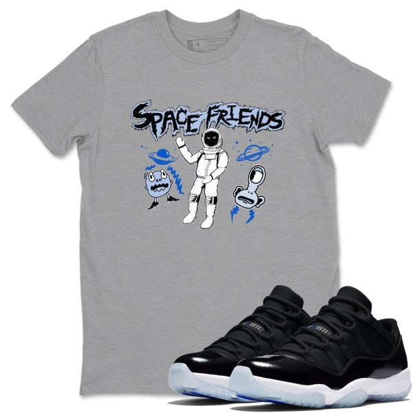 Space Friends Unisex Crew Neck T-Shirt - Streetwear Brand Shirt To Match 11s Space Jezsport.com