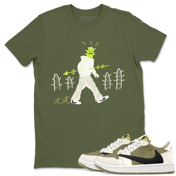 Cactus Man Unisex Crew Neck T-Shirt - Streetwear Brand Shirt To Match 1s Golf Olive Jezsport.com