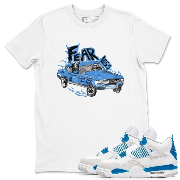 Fearless Car Unisex Crew Neck T-Shirt - Streetwear Brand Shirt To Match 4s Industrial Blue Jezsport.com