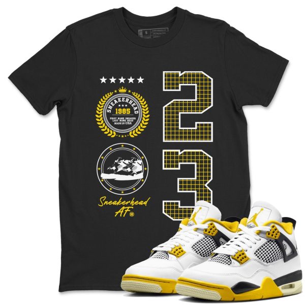 Sneaker Emblem Unisex Crew Neck T-Shirt - Streetwear Brand Shirt To Match 4s Vivid Sulfur Jezsport.com