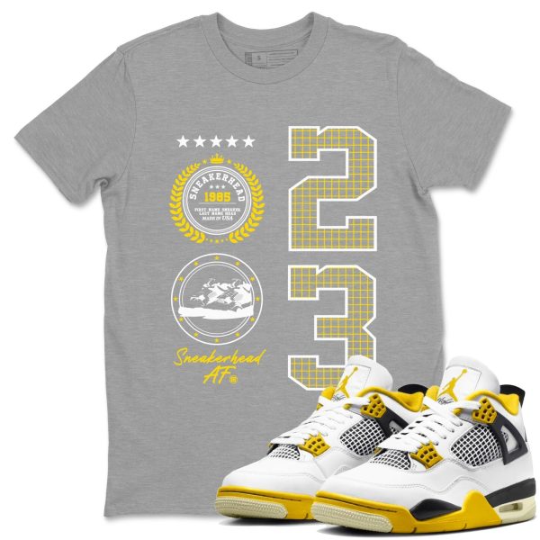 Sneaker Emblem Unisex Crew Neck T-Shirt - Streetwear Brand Shirt To Match 4s Vivid Sulfur Jezsport.com