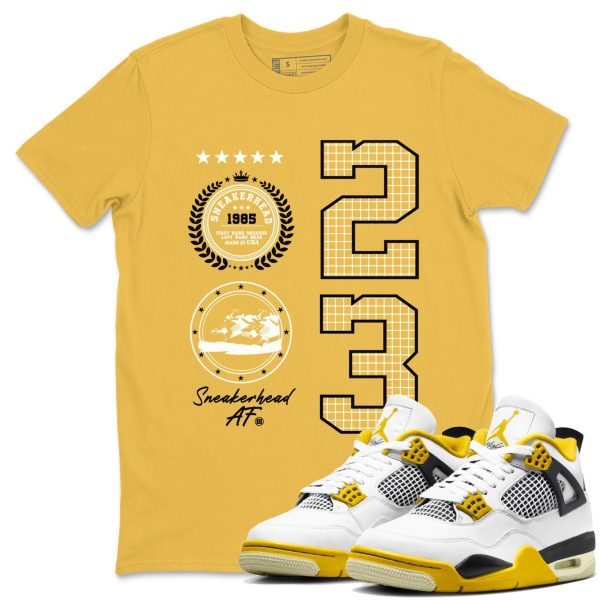 Sneaker Emblem Unisex Crew Neck T-Shirt - Streetwear Brand Shirt To Match 4s Vivid Sulfur Jezsport.com