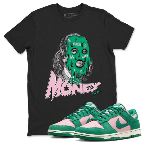 Dirty Money Sneaker Tee - Casual Unisex Cotton Sneaker T-Shirt To Match Medium Soft Pink Malachite Jezsport.com