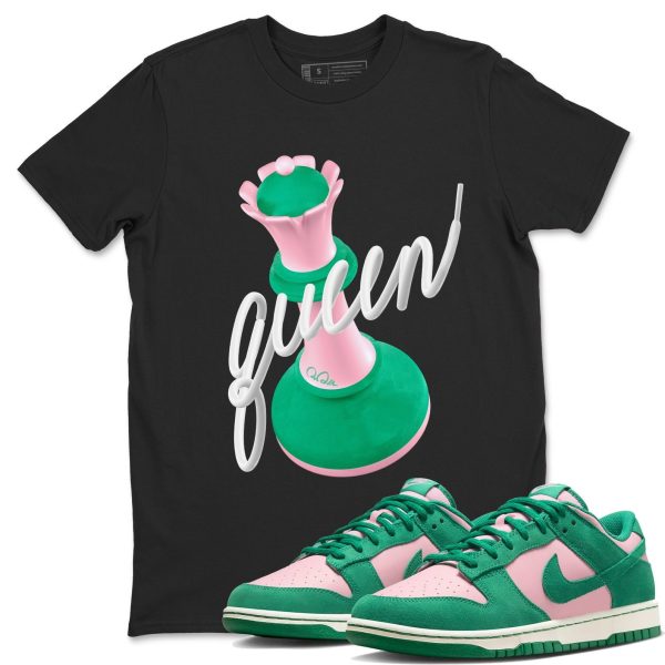 3D Queen Sneaker Tee - Casual Unisex Cotton Sneaker T-Shirt To Match Medium Soft Pink Malachite Jezsport.com