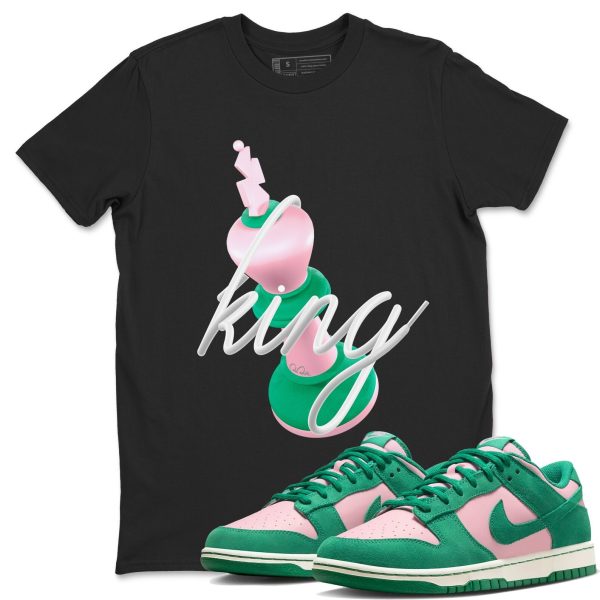 3D King Sneaker Tee - Casual Unisex Cotton Sneaker T-Shirt To Match Medium Soft Pink Malachite Jezsport.com