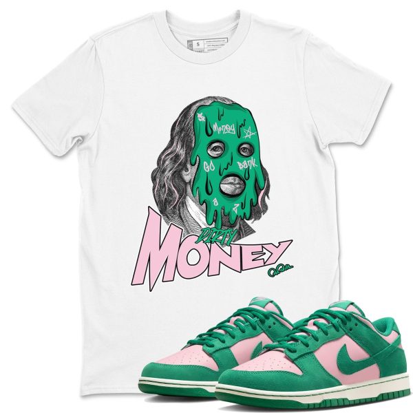 Dirty Money Sneaker Tee - Casual Unisex Cotton Sneaker T-Shirt To Match Medium Soft Pink Malachite Jezsport.com