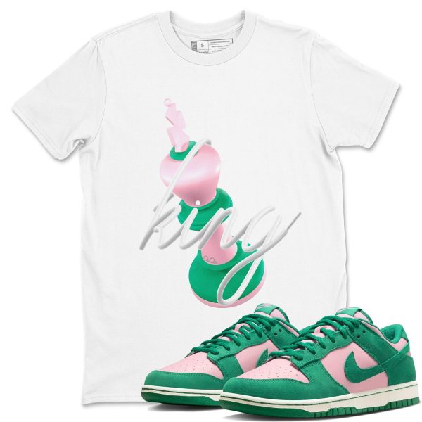 3D King Sneaker Tee - Casual Unisex Cotton Sneaker T-Shirt To Match Medium Soft Pink Malachite Jezsport.com