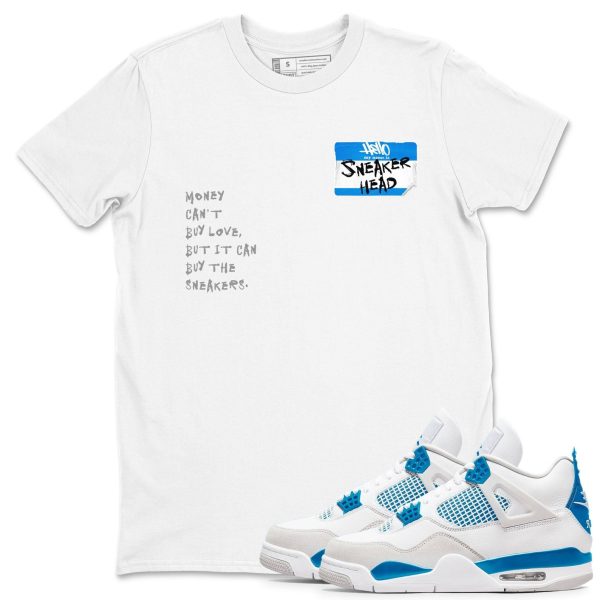 Sneakerhead Badge Sneaker Tee - Casual Unisex Cotton Sneaker T-Shirt To Match 4s Industrial Blue Jezsport.com