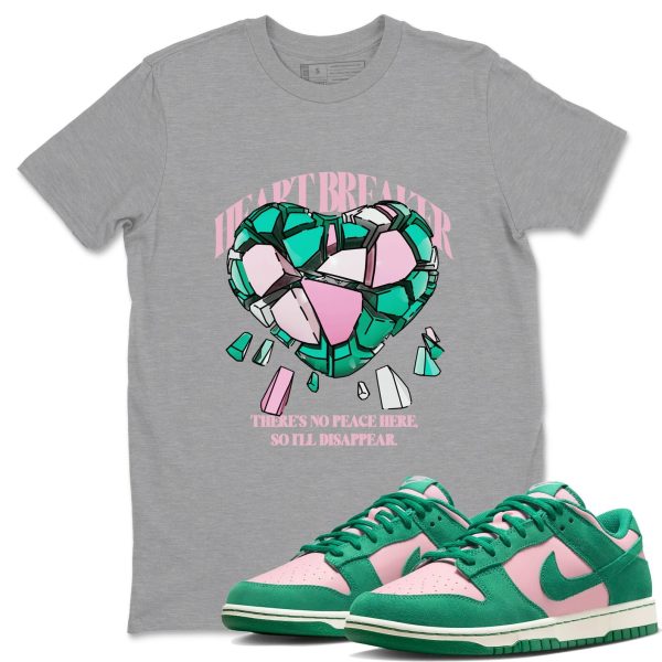 Heart Breaker Sneaker Tee - Casual Unisex Cotton Sneaker T-Shirt To Match Medium Soft Pink Malachite Jezsport.com