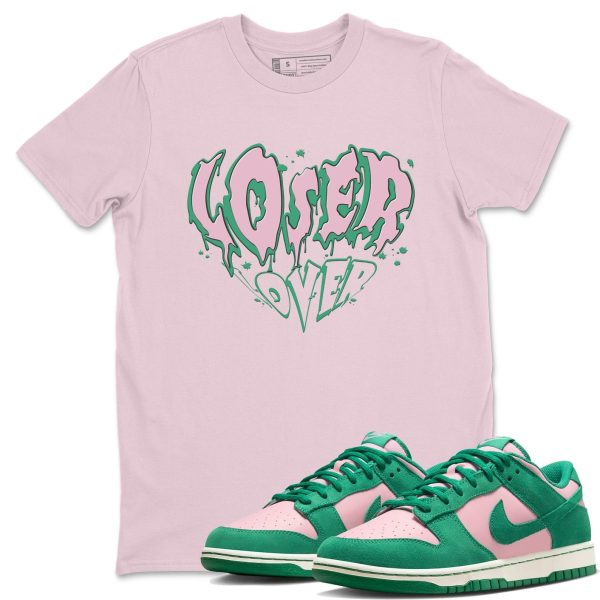 Melting Loser Lover Sneaker Tee - Casual Unisex Cotton Sneaker T-Shirt To Match Medium Soft Pink Malachite Jezsport.com