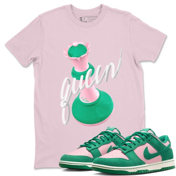 3D Queen Sneaker Tee - Casual Unisex Cotton Sneaker T-Shirt To Match Medium Soft Pink Malachite Jezsport.com