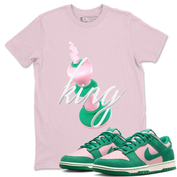 3D King Sneaker Tee - Casual Unisex Cotton Sneaker T-Shirt To Match Medium Soft Pink Malachite Jezsport.com