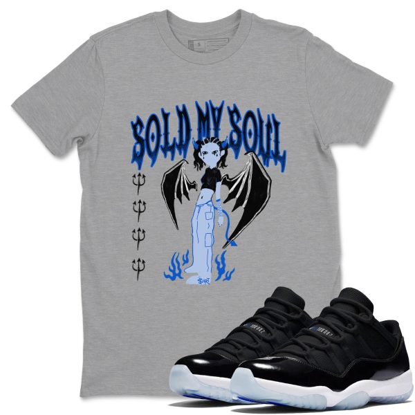 Sold My Soul Sneaker Tee - Casual Unisex Cotton Sneaker T-Shirt To Match 11s Low Space Jezsport.com