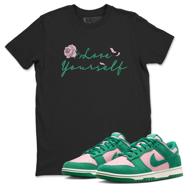 Love Yourself Sneaker Tee - Casual Unisex Cotton Sneaker T-Shirt To Match Medium Soft Pink Malachite Jezsport.com